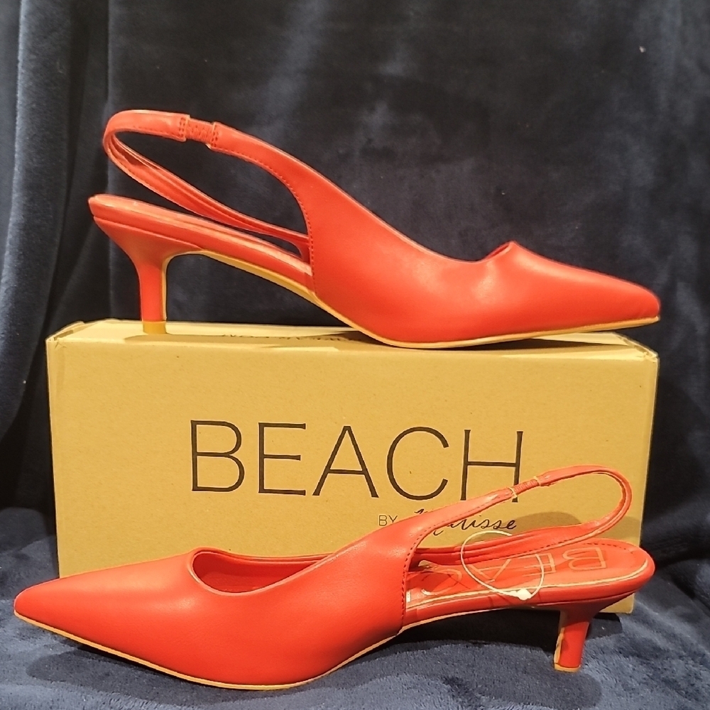 Matisse Fiery Red Slingback Heels